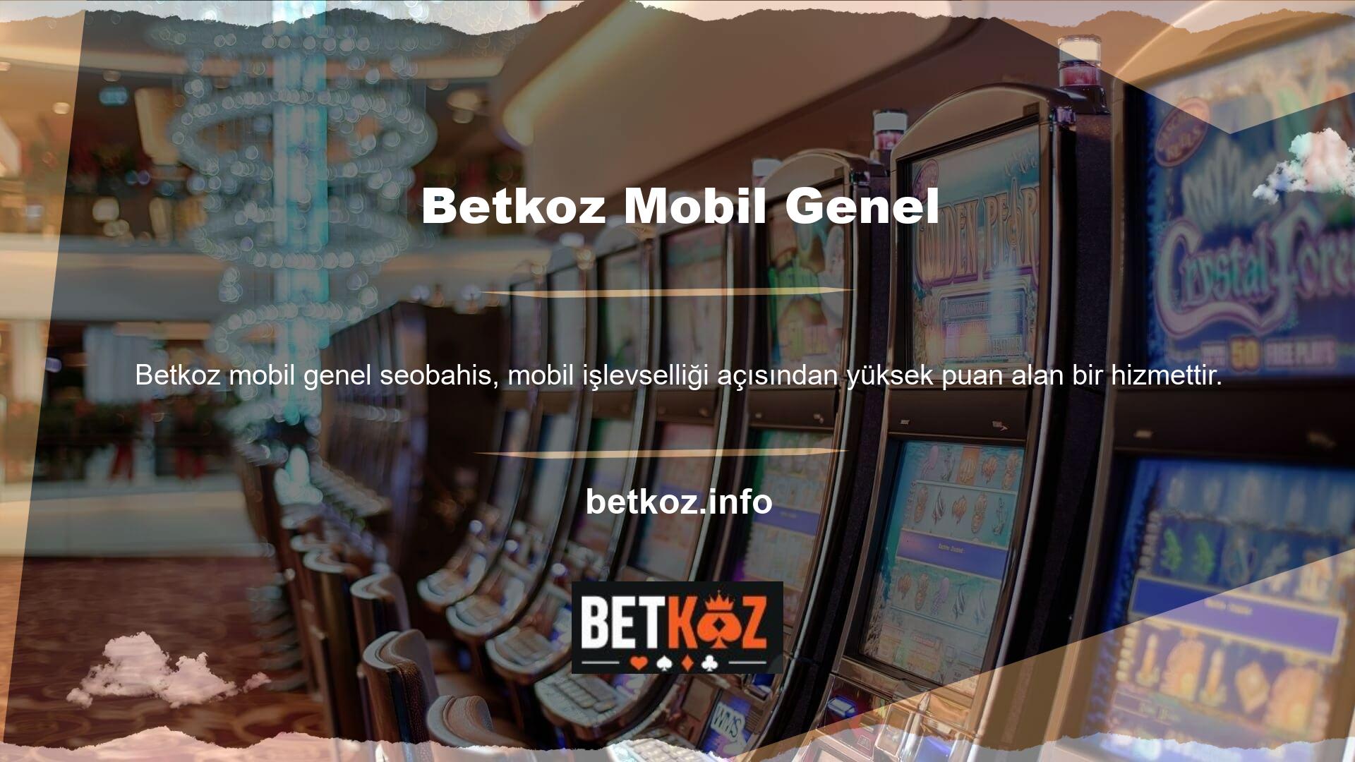Betkoz sitesi casino tutkunlarının en büyük taleplerinden biri olan mobil programlar için gerekli altyapıyı sağlamaktadır